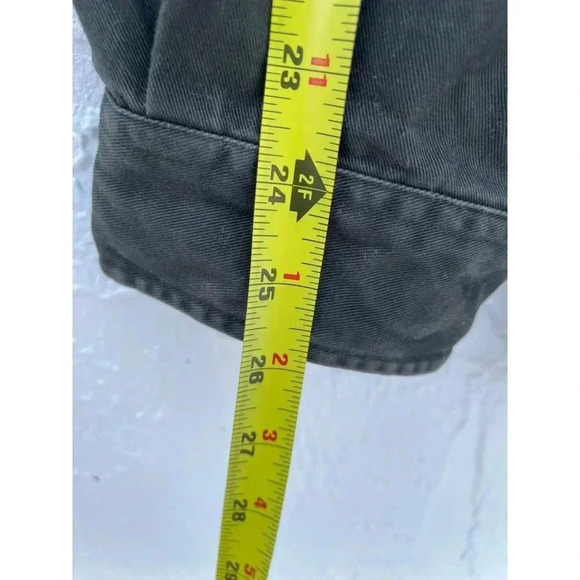 Carhartt Mens Long Sleeve Button Down Denim Shirt Jacket Military Green Sz 2XL - Picture 9 of 10